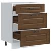 vidaXL Kitchen Base Cabinet Kalmar Brown Oak Engineered Wood