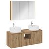 vidaXL Bathroom Cabinet Set 4 pcs Artisan Oak Engineered Wood
