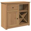 vidaXL Sideboard with Drawer PANAMA 93x40x80 cm Solid Wood Pine