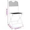 vidaXL Folding Garden Chairs 4 pcs Expanded Metal Mesh Anthracite