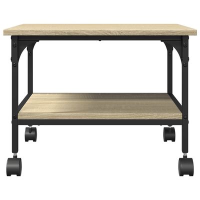vidaXL Printer Stand 2-Tier Sonoma Oak 50x40x38 cm Engineered Wood