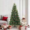vidaXL Artificial Hinged Christmas Tree Green 180 cm PVC, PE and Steel