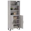 vidaXL Highboard Grey Sonoma 69.5x34x180 cm Engineered Wood