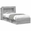 vidaXL Bed Frame with Storage Grey Sonoma 100 x 200 cm Engineered Wood