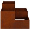 vidaXL Garden Planter Rusty 100 x 100 x 60 cm Weathering Steel