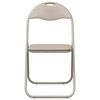 vidaXL Folding Chair 8 pcs Sand 48 x 43.5 x 81 cm Faux Leather
