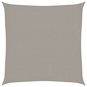 vidaXL Sunshade Sail 160 g/m&sup2; Square Light Grey 3x3 m HDPE