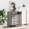 vidaXL Drawer Cabinet Grey Sonoma 70x41x83.5 cm Engineered Wood