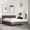 vidaXL Bed Frame without Mattress Brown Oak 135x190 cm Double