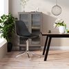 vidaXL Swivel Dining Chair Black PP