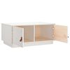 vidaXL Coffee Table White 80x50x35 cm Solid Wood Pine