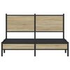 vidaXL Metal Bed Frame without Mattress Sonoma Oak 150x200 cm King Size