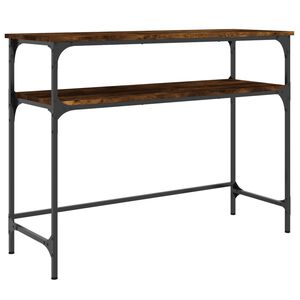 vidaXL Console Table Smoked Oak 100x35,5x75 cm Engineered Wood