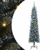vidaXL Artificial Christmas Tree with 300 LEDs with Stand Green 180 cm