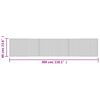 vidaXL Rug Rectangular Grey 60x300 cm Bamboo