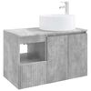 vidaXL Bathroom Furniture Set 2 pcs Concrete Grey Engineered Wood