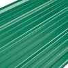 vidaXL Roof Panels Green 129 x 45 cm Metal