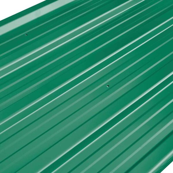vidaXL Roof Panels Green 129 x 45 cm Metal