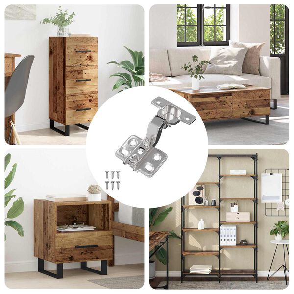 vidaXL Hinge 12 pcs Nickel 26 mm Iron