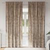 vidaXL Velvet Curtains 2 pcs Champagne 245 x 140 cm Velvet
