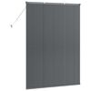 vidaXL Window Blind with Curtains Manual Dark grey Aluminium