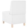 vidaXL Modular Sofa Unit Armless White 55 x 74 x 82 cm Faux Leather