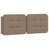 vidaXL Bed Frame without Mattress "Zadar" Cappuccino 120x200 cm Faux Leather