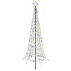 vidaXL LED Spiral Christmas Tree with Spike EKENAS 180 cm 220 LEDs
