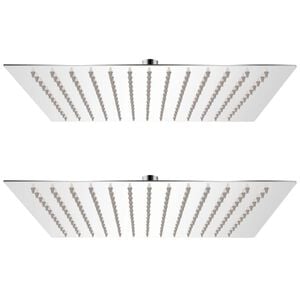 vidaXL Rain Shower Head 2 pcs Stainless Steel 30x30 cm