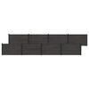 vidaXL Fence Set 8 pcs 1391 x 105 cm WPC and Aluminium Black