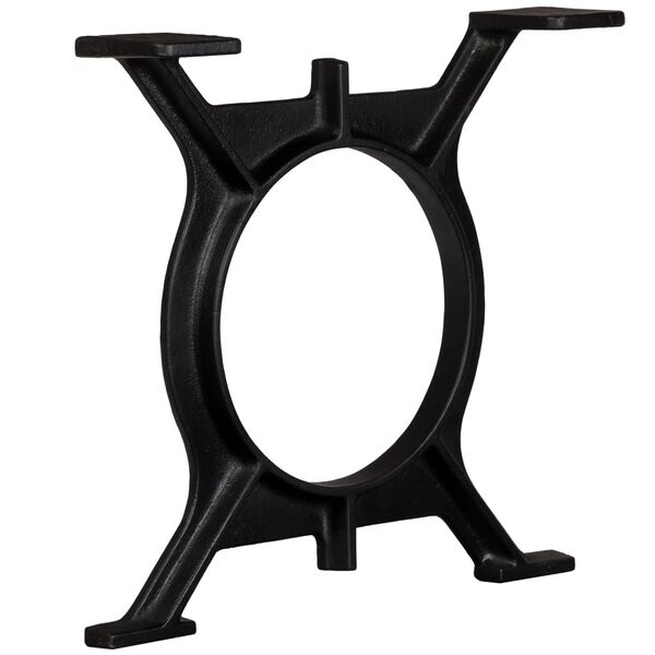 vidaXL Coffee Table Legs 2 pcs O-Frame Cast Iron