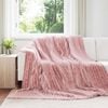 vidaXL Throw Blankets 6 pcs Pink 270 x 240 cm Fleece