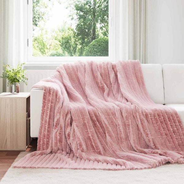 vidaXL Throw Blankets 6 pcs Pink 270 x 240 cm Fleece