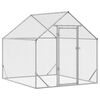 vidaXL Chicken Cage Silver 200x170x177cm Galvanised Steel