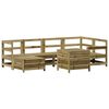 vidaXL 7 Piece Garden Sofa Set Impregnated Wood Pine