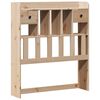 vidaXL Bookcase Bed without Mattress 90x190 cm Single Solid Wood Pine