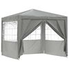 vidaXL Party Tent Light Grey 250 x 250 x 240 cm PE and Steel