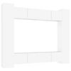 vidaXL 8 Piece TV Cabinet Set White Engineered Wood