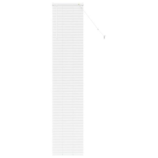 vidaXL Venetian Blinds Height Adjustable White 220 x 50 cm Aluminium
