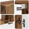 vidaXL TV Cabinet Set Wall-mounted 4 pcs Old Wood Engineered Wood