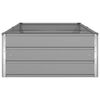 vidaXL Planter Light Grey 195 x 100 x 45 cm Galvanised Steel