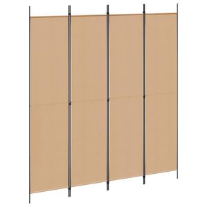 vidaXL Room Divider Beige 200 x 220 cm Fabric