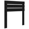 vidaXL Bed Frame with Headboard Black 75 x 190 cm Solid Pine Wood