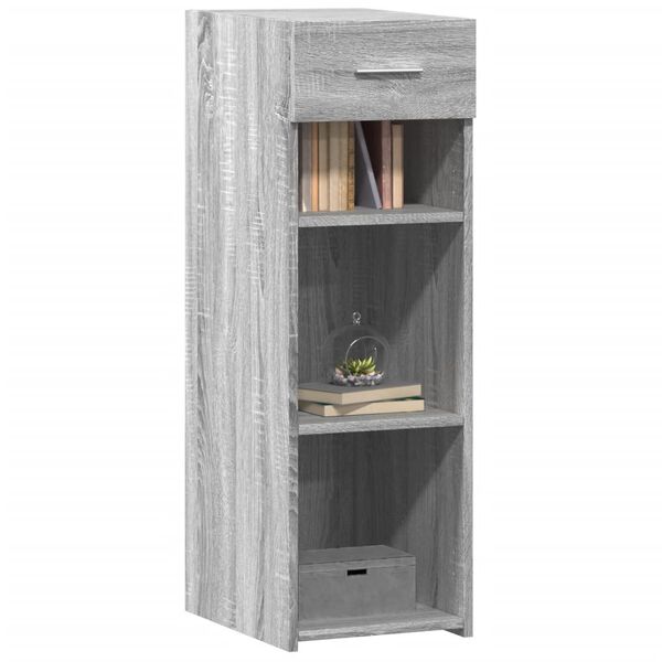 vidaXL Sideboard Grey Sonoma 30x42.5x93 cm Engineered Wood