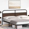 vidaXL Replace Headboard Brown Oak 200 cm Steel and Engineered Wood