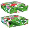 vidaXL Pallet Cushion for suitable for Seat Floral 2 pcs Multicolour
