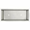 vidaXL Raised Garden Planter Silver 60 x 26 x 45 cm Stainless steel