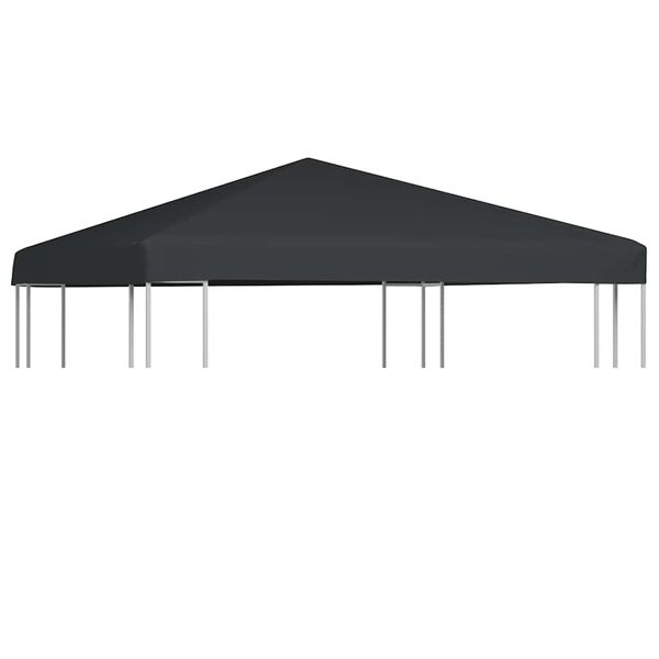 vidaXL Gazebo Top Cover 310 g/m&sup2; 3x3 m Grey