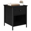 vidaXL Bedside Cabinet 2 pcs Black Oak 40 x 42 x 50 cm Engineered Wood