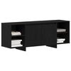 vidaXL TV Cabinet Black Oak 120 x 30 x 40.5 cm Engineered Wood